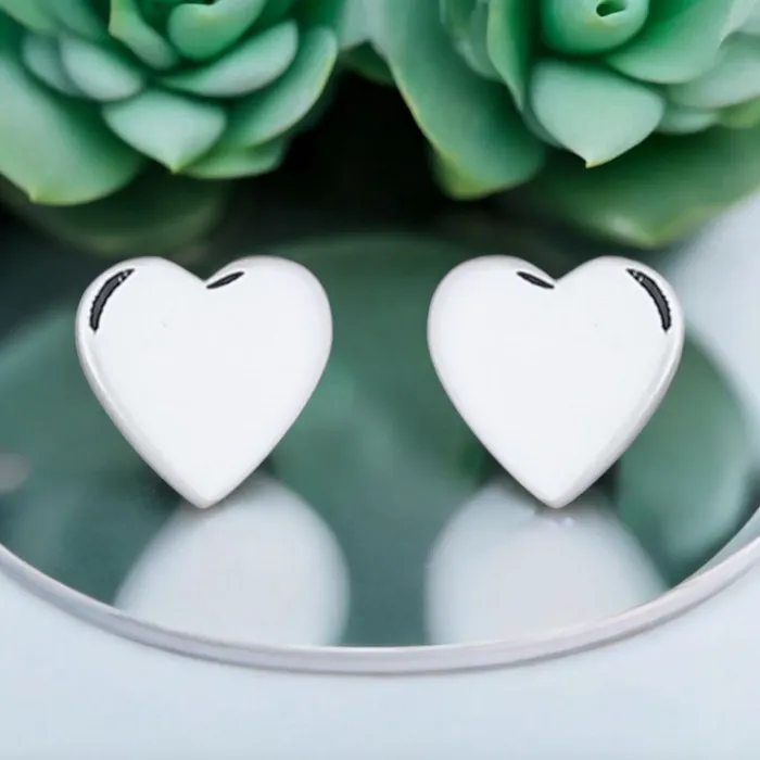 MadameLili Earrings Mini Herz Ohrstecker Silber MadameLili