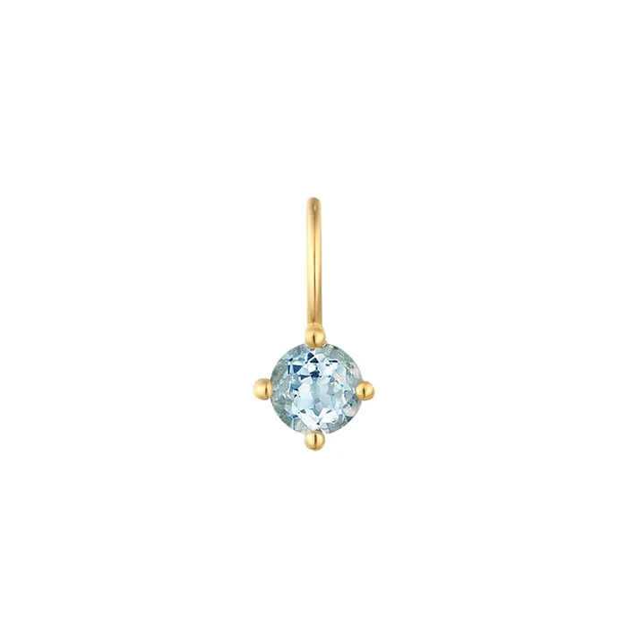 MARCH Aquamarine Necklace Charm AURELIE GI Necklaces