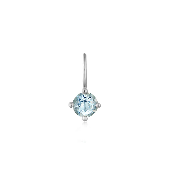 MARCH Aquamarine Necklace Charm AURELIE GI Necklaces