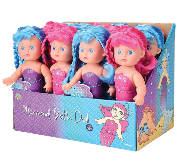 Mermaid Toy Bath Doll Assorted Zibbers Necklaces