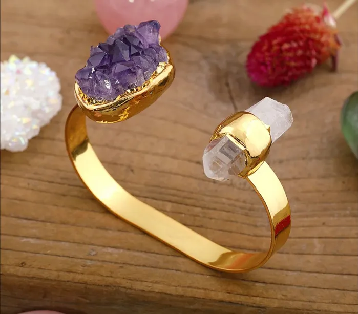 Metamorphidi Bracelets Harmony Fusion Amethyst Bracelet Crystal Healing Properties for Balance Clarity