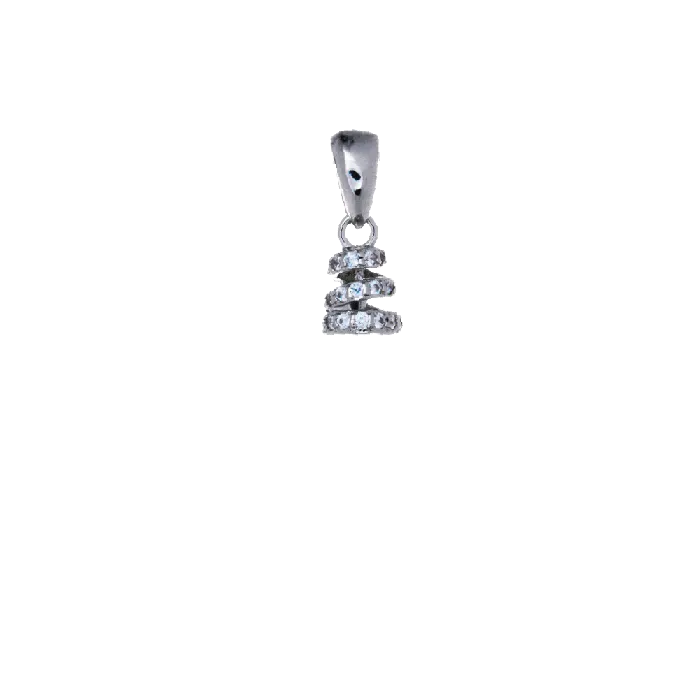 MPST065 Necklaces DIY Mount Pendant 925 Sterling Silver Mini Swirl Cone MPST065 Necklaces DIY Mount Pendant 925 Sterling Silver Mini Swirl Cone
