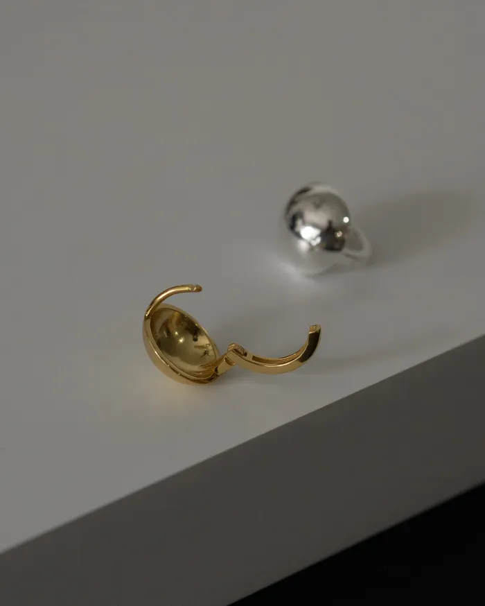 MYJN Earrings Giro Dome Ball Hoop Earrings