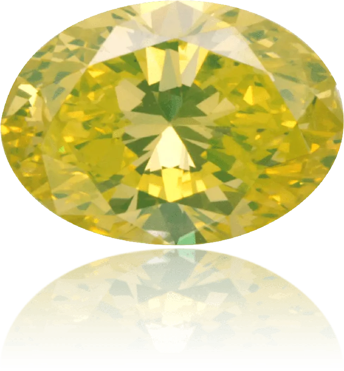 Natural Green Diamond Oval 054 ct Polished Langerman Diamonds Earrings