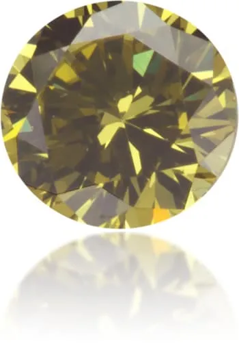 Natural Green Diamond Round 034 ct Polished Langerman Diamonds Earrings