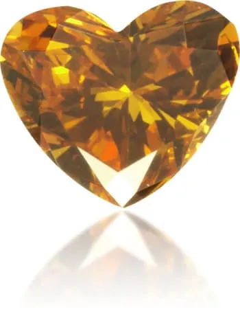 Natural Orange Diamond Heart Shape 019 ct Polished Langerman Diamonds Necklaces Natural Orange Diamond Heart Shape 019 ct Polished Langerman Diamonds Necklaces