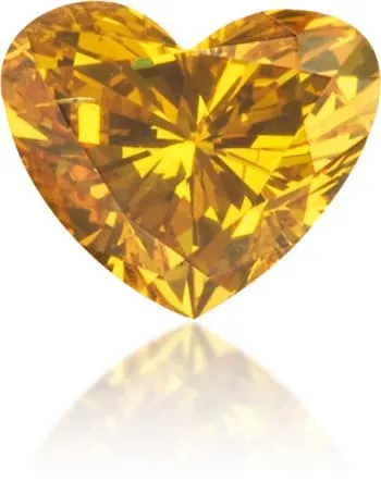 Natural Orange Diamond Heart Shape 034 ct Polished Langerman Diamonds Necklaces Natural Orange Diamond Heart Shape 034 ct Polished Langerman Diamonds Necklaces