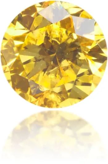 Natural Yellow Diamond Round 045 ct Polished Langerman Diamonds Earrings