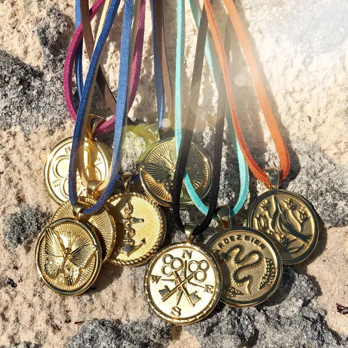 Necklaces Jane Win PROTECT Small Pendant Coin