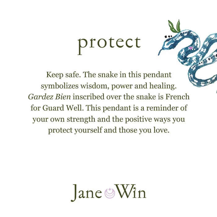 Necklaces Jane Win PROTECT Small Pendant Coin