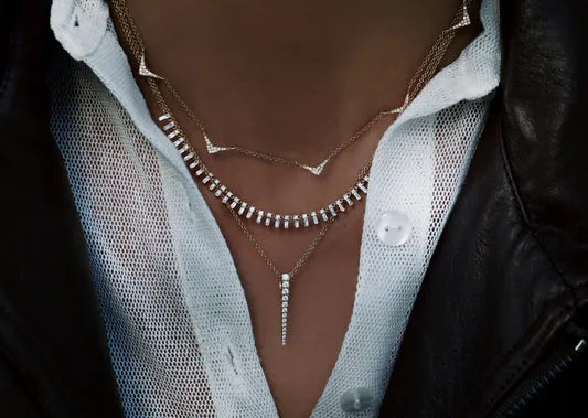 Necklaces Luna Skye 14kt Gold Single Diamond Spike Necklace Necklaces Luna Skye 14kt Gold Single Diamond Spike Necklace
