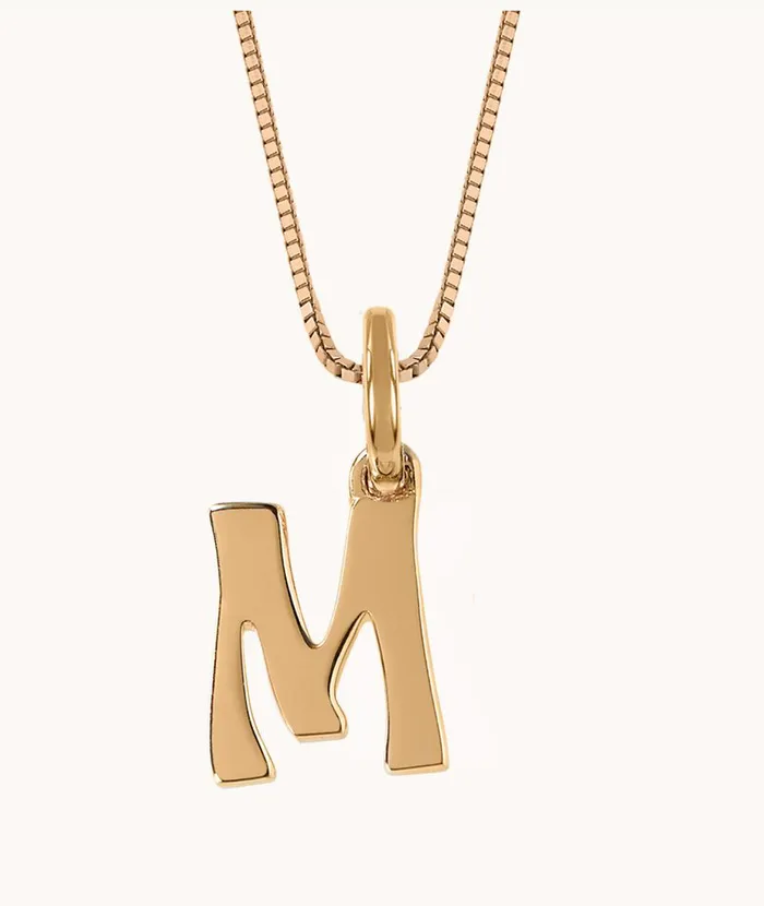 Necklaces Marlo Laz Letter Charm Necklace