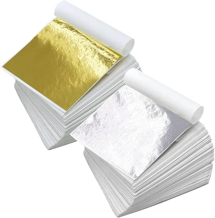 Necklaces Resin Art Hub Set of 3 Imitation Foil Sheets for Art and Craft