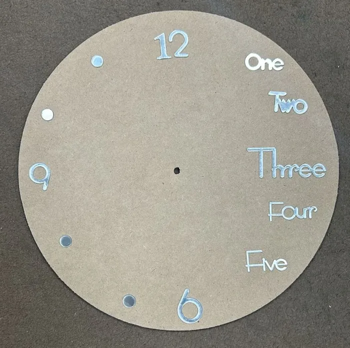 Necklaces Resinarthub Clock Numerals with Words Numbers and Dots for Resin Art