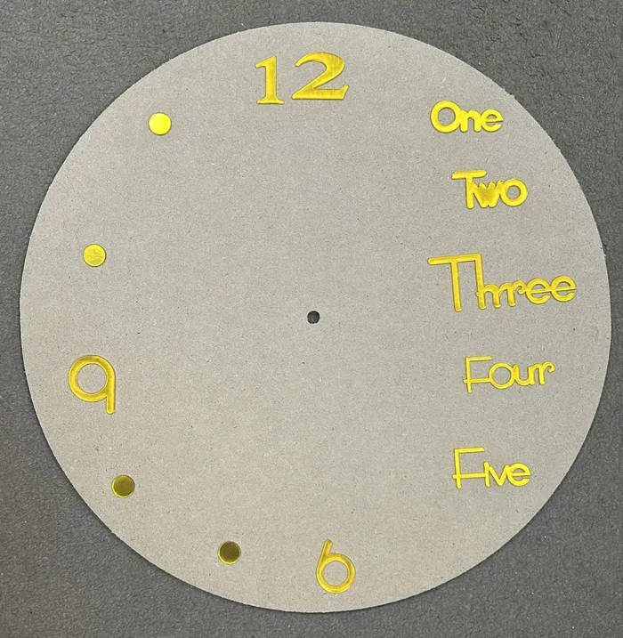 Necklaces Resinarthub Clock Numerals with Words Numbers and Dots for Resin Art