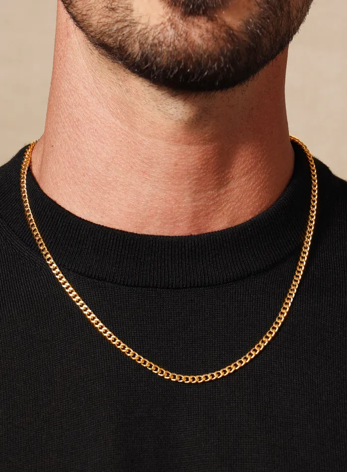 Necklaces WE ARE ALL SMITH Mens Jewelry Clothing 4mm Cuban Chain Necklace for Men