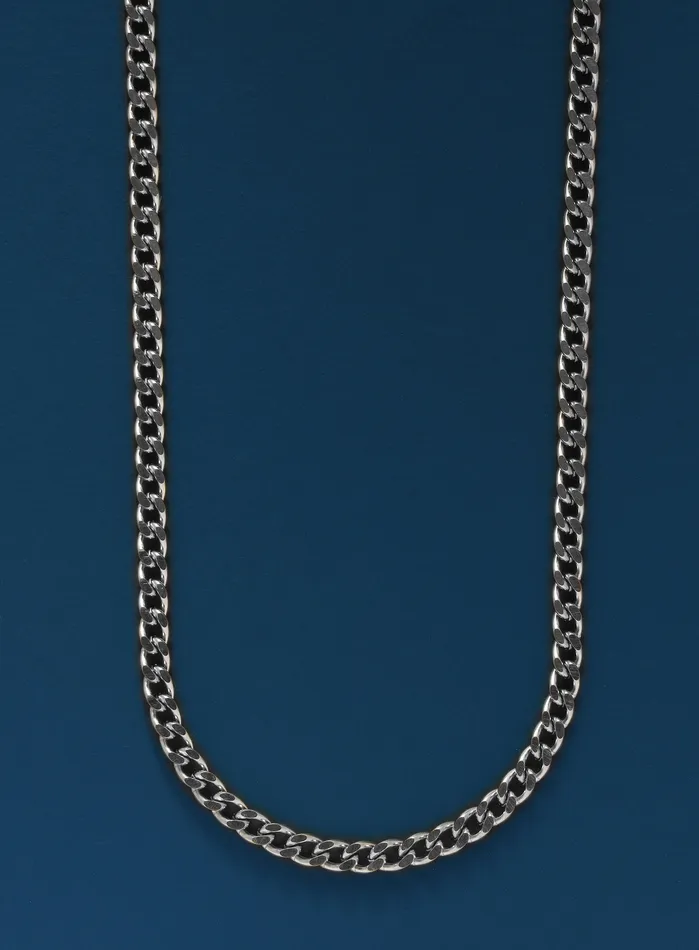 Necklaces WE ARE ALL SMITH Mens Jewelry Clothing Waterproof Cuban Chain 4mm