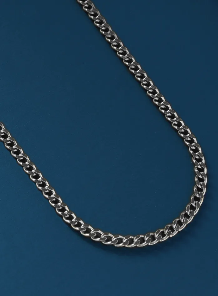 Necklaces WE ARE ALL SMITH Mens Jewelry Clothing Waterproof Cuban Chain 4mm