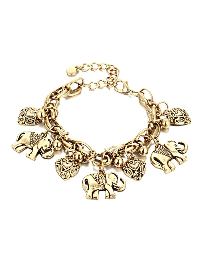 Necklaces Yellow Chimes Anklets for Women Oxidised GoldToned Elephant Heart Charm Anklet For Woman and Girls Yellow Chimes Necklaces Yellow Chimes Anklets for Women Oxidised GoldToned Elephant Heart Charm Anklet For Woman and Girls Yellow Chimes