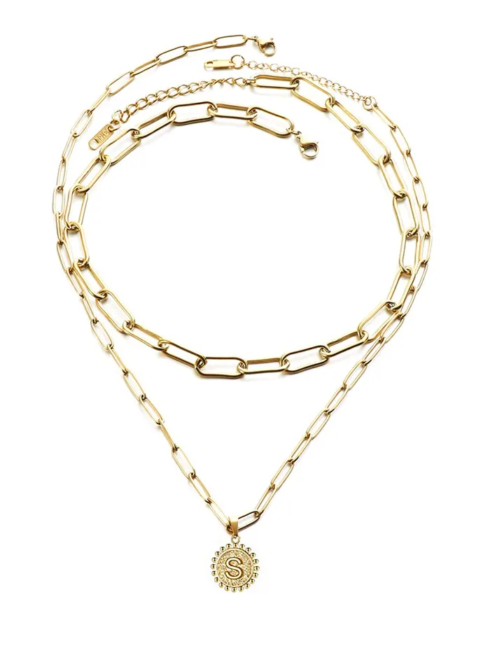 Necklaces Yellow Chimes Necklace for Women Gold plated Multilayered Pendent with Charm inter linked chain Pendant Necklace for Women And Girls PD 5 Yellow Chimes