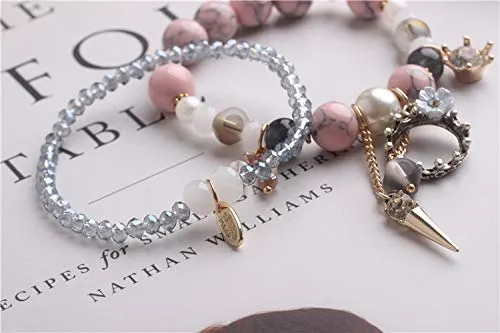 Necklaces Yellow Chimes Yellow Chimes Bohemian Beads Stylish Charm Bracelet for Girls and Women