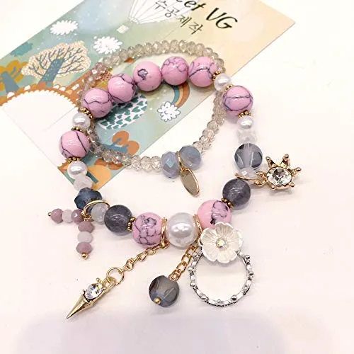 Necklaces Yellow Chimes Yellow Chimes Bohemian Beads Stylish Charm Bracelet for Girls and Women