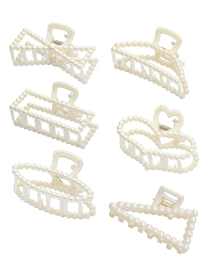 Necklaces Yellow Chimes Yellow Chimes Claw Clips for Women Hair Clutches for Women Hair Accessories For Women Set of 6 Pcs Claw Clip White Pearl Clutchers for Hair Clutcher for women Girls Gift for Women Girls Necklaces Yellow Chimes Yellow Chimes Claw Clips for Women Hair Clutches for Women Hair Accessories For Women Set of 6 Pcs Claw Clip White Pearl Clutchers for Hair Clutcher for women Girls Gift for Women Girls