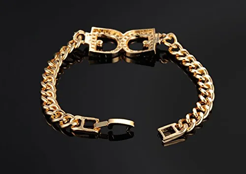 Necklaces Yellow Chimes Yellow Chimes Dancing Diva Designer Golden Crystal Bracelet for Women and Girls 