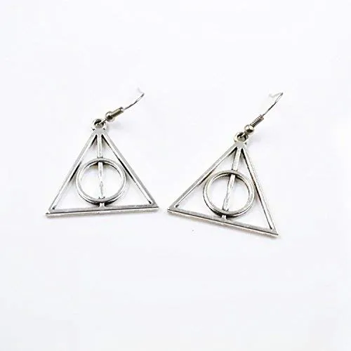 Necklaces Yellow Chimes Yellow Chimes Earrings for Women Girls Fashion Silver Oxidised Harry Potter Deathly Hallows Snitch Ball Set Earrings Silver Tone Western Warner Brothers Collection Combo