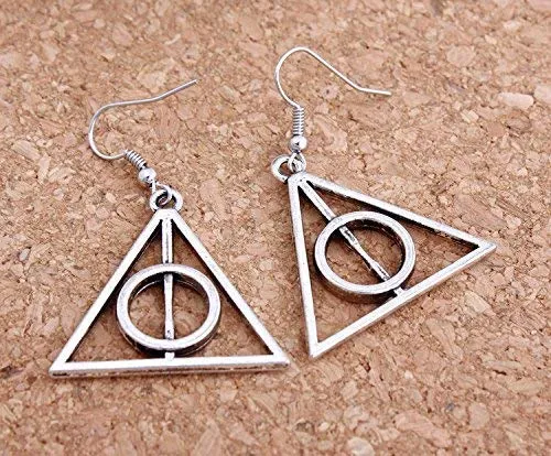 Necklaces Yellow Chimes Yellow Chimes Earrings for Women Girls Fashion Silver Oxidised Harry Potter Deathly Hallows Snitch Ball Set Earrings Silver Tone Western Warner Brothers Collection Combo