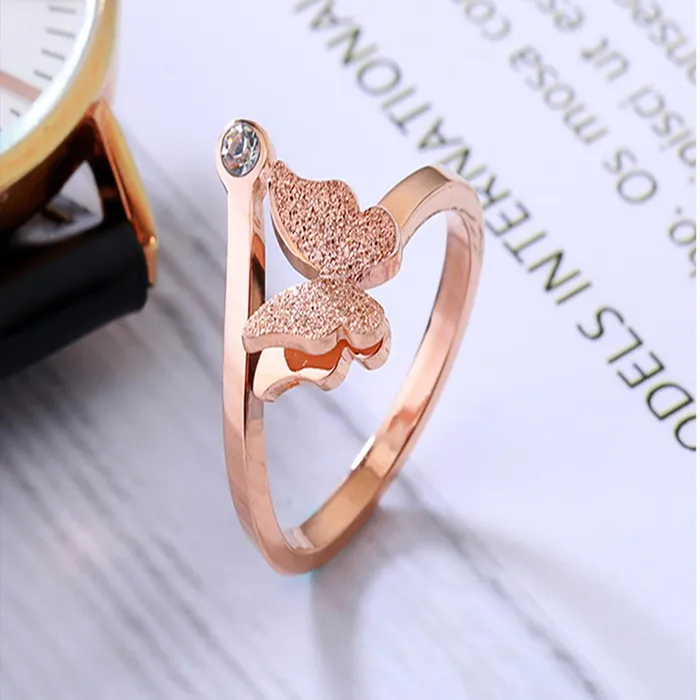 Necklaces Yellow Chimes Yellow Chimes Rings for Women and Girls 2 Pcs Combo of Butterfly and Heart Shaped Finger Ring for Women Birthday Gift For girls and women Anniversary Gift for Wife