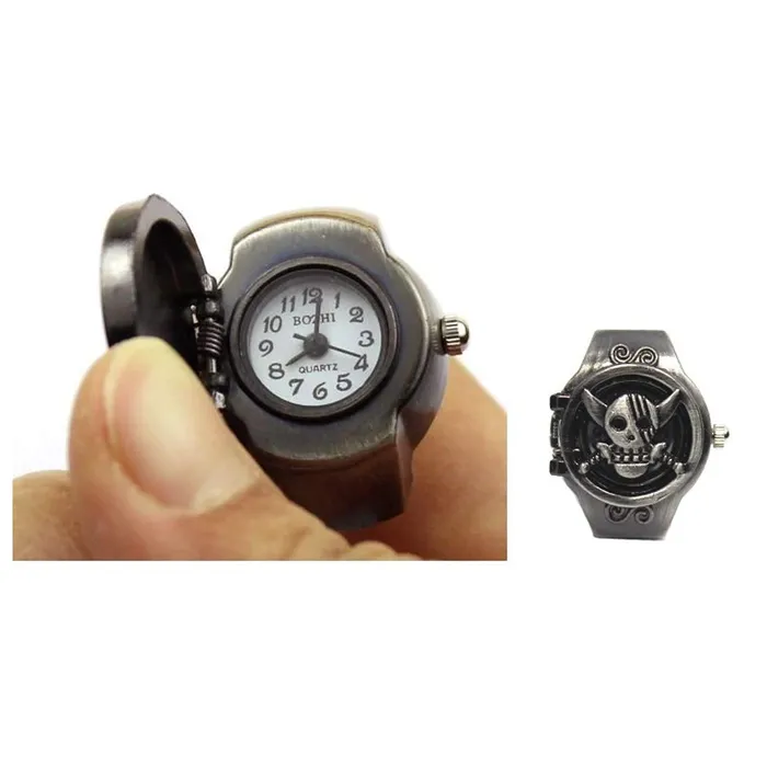 Necklaces Yellow Chimes Yellow Chimes Stylish Latest Fashion Dial Analog Watch Ring Stretchable Ring for Men and Boys Black YCFJRG888WCHBK