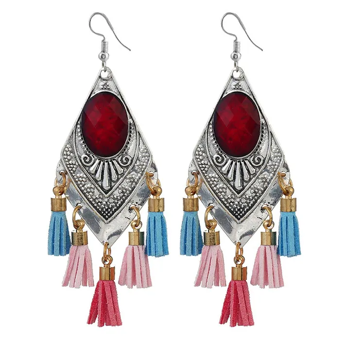 Necklaces Yellow Chimes Yellow Chimes Tribal Fashion Bohemian Alloy Tassel Earring for Women and Girls Necklaces Yellow Chimes Yellow Chimes Tribal Fashion Bohemian Alloy Tassel Earring for Women and Girls