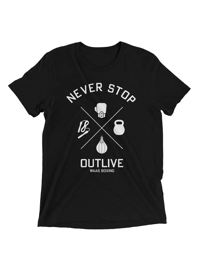 Never Stop Outlive Short sleeve tshirt WE ARE ALL SMITH Necklaces