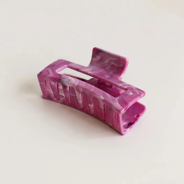 Open Shape Hair Clip Pink Candlewick Gift Shop Rings