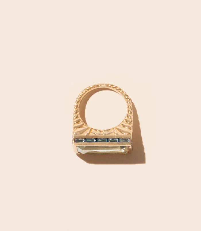 Pascale Monvoisin Rings Poppy Ring Green Amethyst