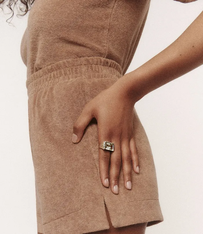 Pascale Monvoisin Rings Poppy Ring Green Amethyst