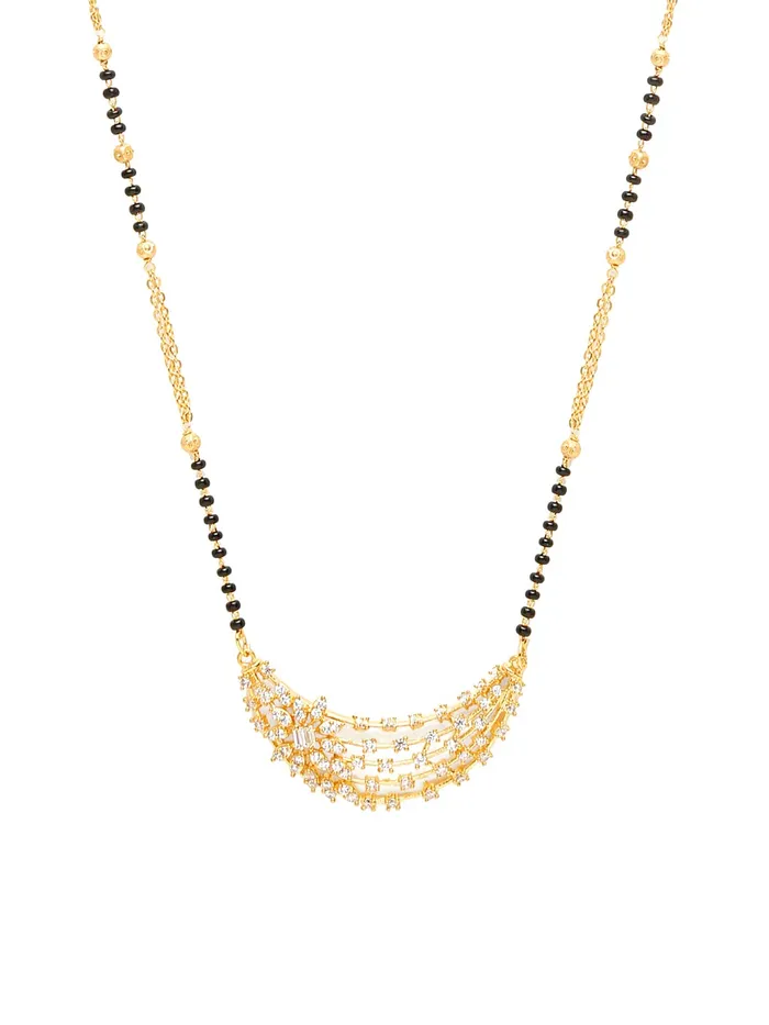 PreStyled Sets Yellow Chimes Mangalsutra for Women Gold Plated ADAmerican Diamond Crystal Studded Floral Designed Mangalsutra for Women and Girls Yellow Chimes PreStyled Sets Yellow Chimes Mangalsutra for Women Gold Plated ADAmerican Diamond Crystal Studded Floral Designed Mangalsutra for Women and Girls Yellow Chimes