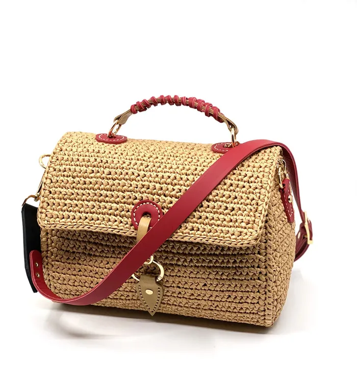 Raffia Bag Nature Handmade by Semraca Semraca Earrings