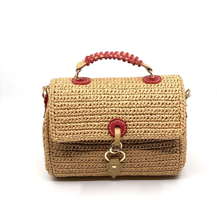 Raffia Bag Nature Handmade by Semraca Semraca Earrings