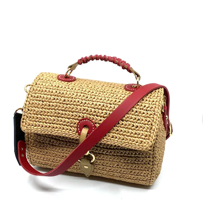 Raffia Bag Nature Handmade by Semraca Semraca Earrings
