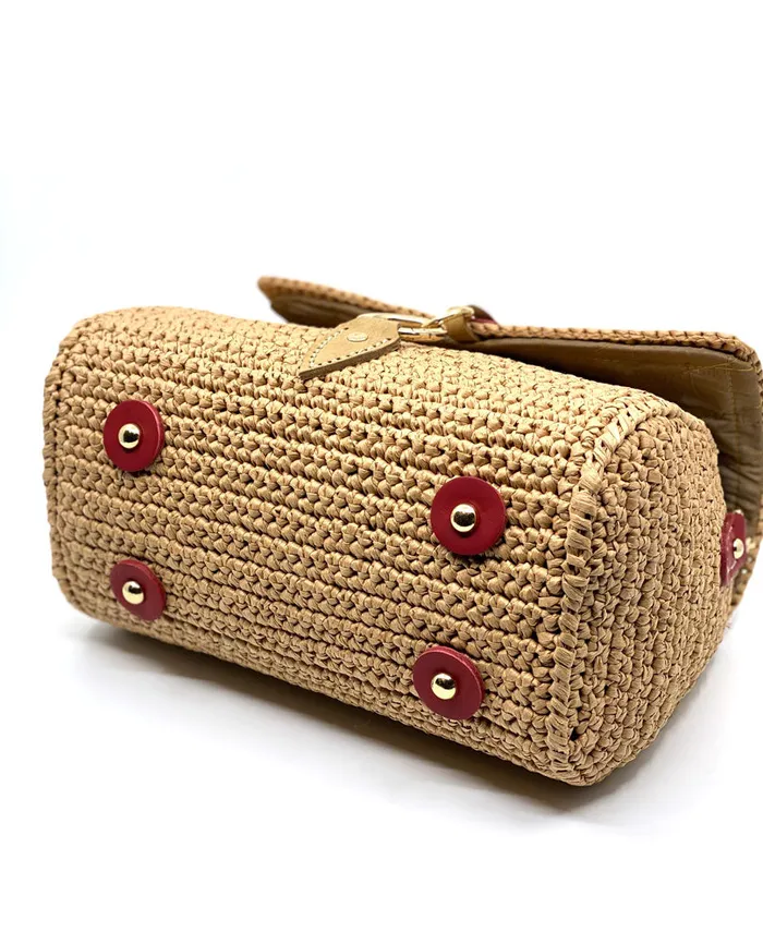 Raffia Bag Nature Handmade by Semraca Semraca Earrings