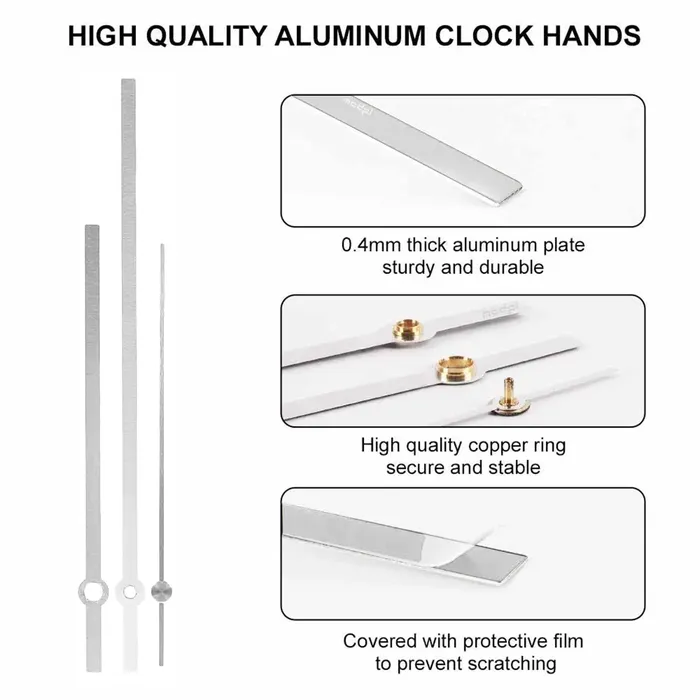 Rectangle Metal Clock Hands Needles Silver and Gold Resinarthub Necklaces Rectangle Metal Clock Hands Needles Silver and Gold Resinarthub Necklaces