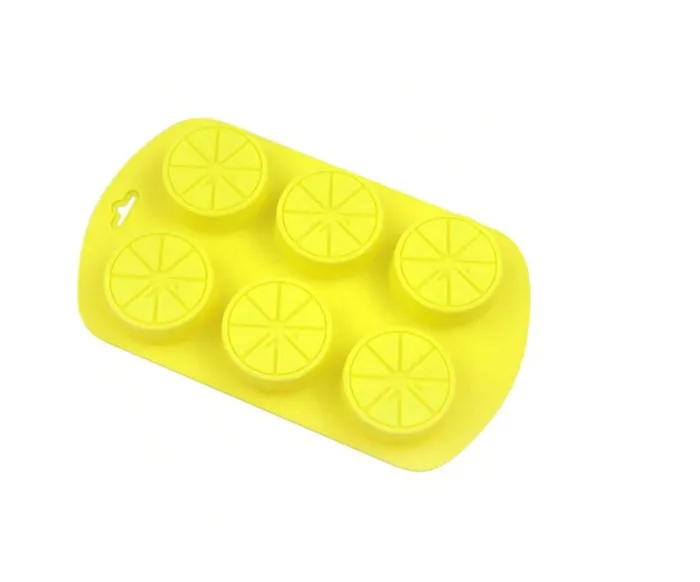 RESIN ART HUB Earrings Sliced Lemon Shaped Silicone Candle Mold