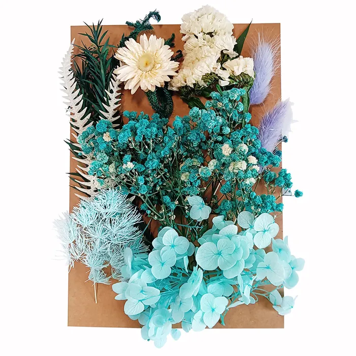 RESIN ART HUB Necklaces Colorful Dried Flowers for Candle Making