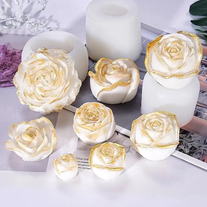 Resinarthub Earrings Flower 3D Shape Silicon Mold