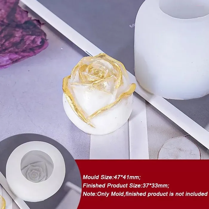 Resinarthub Earrings Flower 3D Shape Silicon Mold