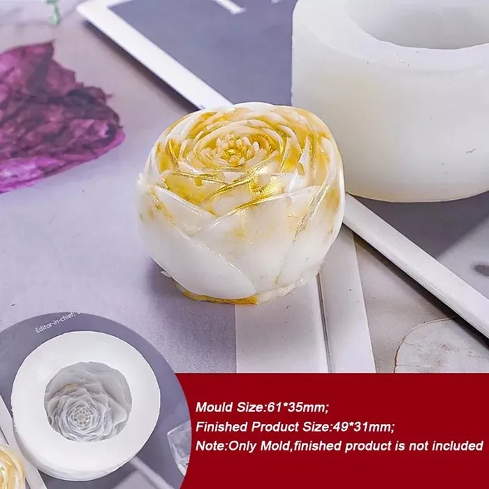 Resinarthub Earrings Flower 3D Shape Silicon Mold