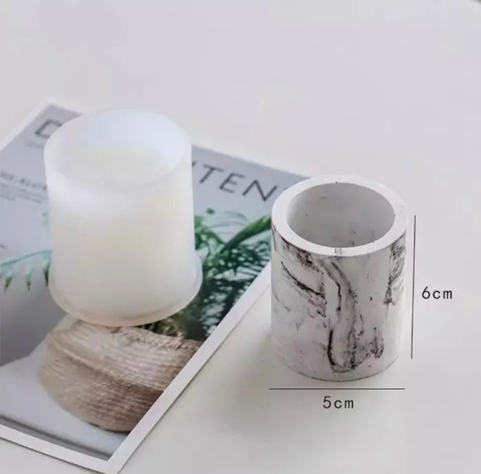 Resinarthub Earrings Small Candle Holder or Pen Holder Silicone Mold