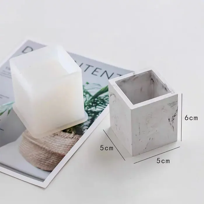 Resinarthub Earrings Small Candle Holder or Pen Holder Silicone Mold